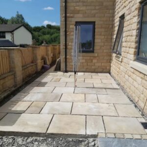 Side Patio with Indian Stone