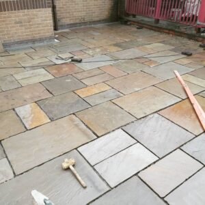 Patio Indian Stone Installation 2