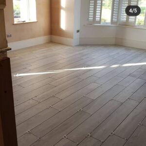 Tiling Wood Effect Living Area