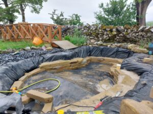 Pond Landscaping Prep Work